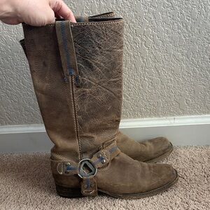 Bed Stu Distressed Brown Leather Boots